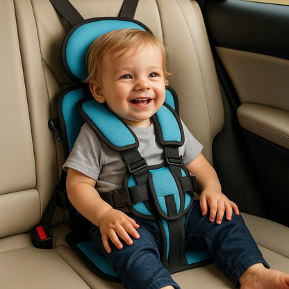 Siège Auto Pliable pour Enfants avec Harnais à Cinq Points | Rehausseur Voiture Sécurisé et Confortable pour Voyages 8