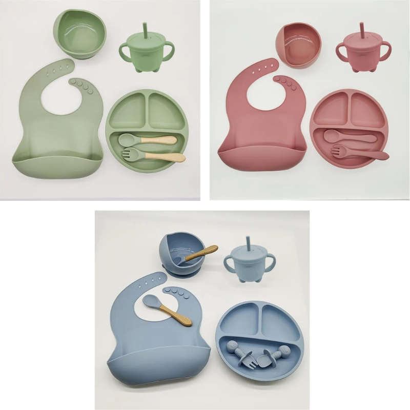 TinyBites - Set Repas Silicone Bébé