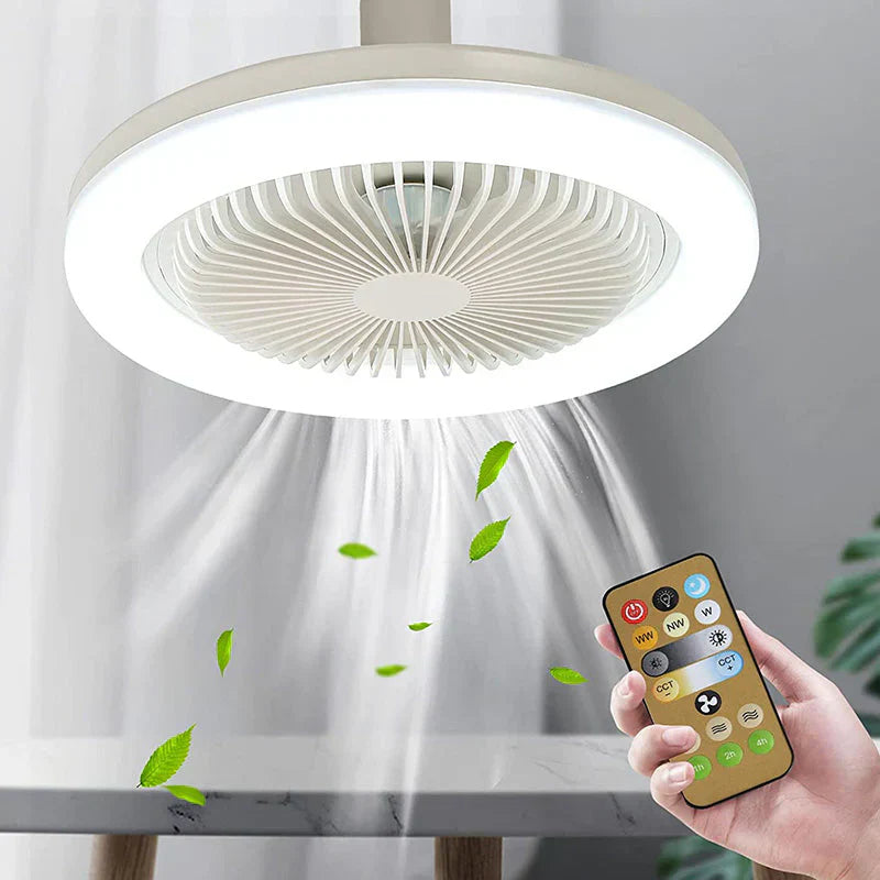 BreezeGlow Fan Light - Ventilateur de Plafond avec Télécommande