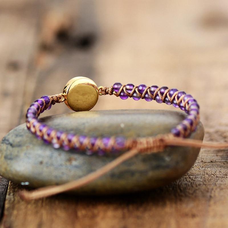 Amethyst Glow - Bracelet en perles d'améthyste naturelle