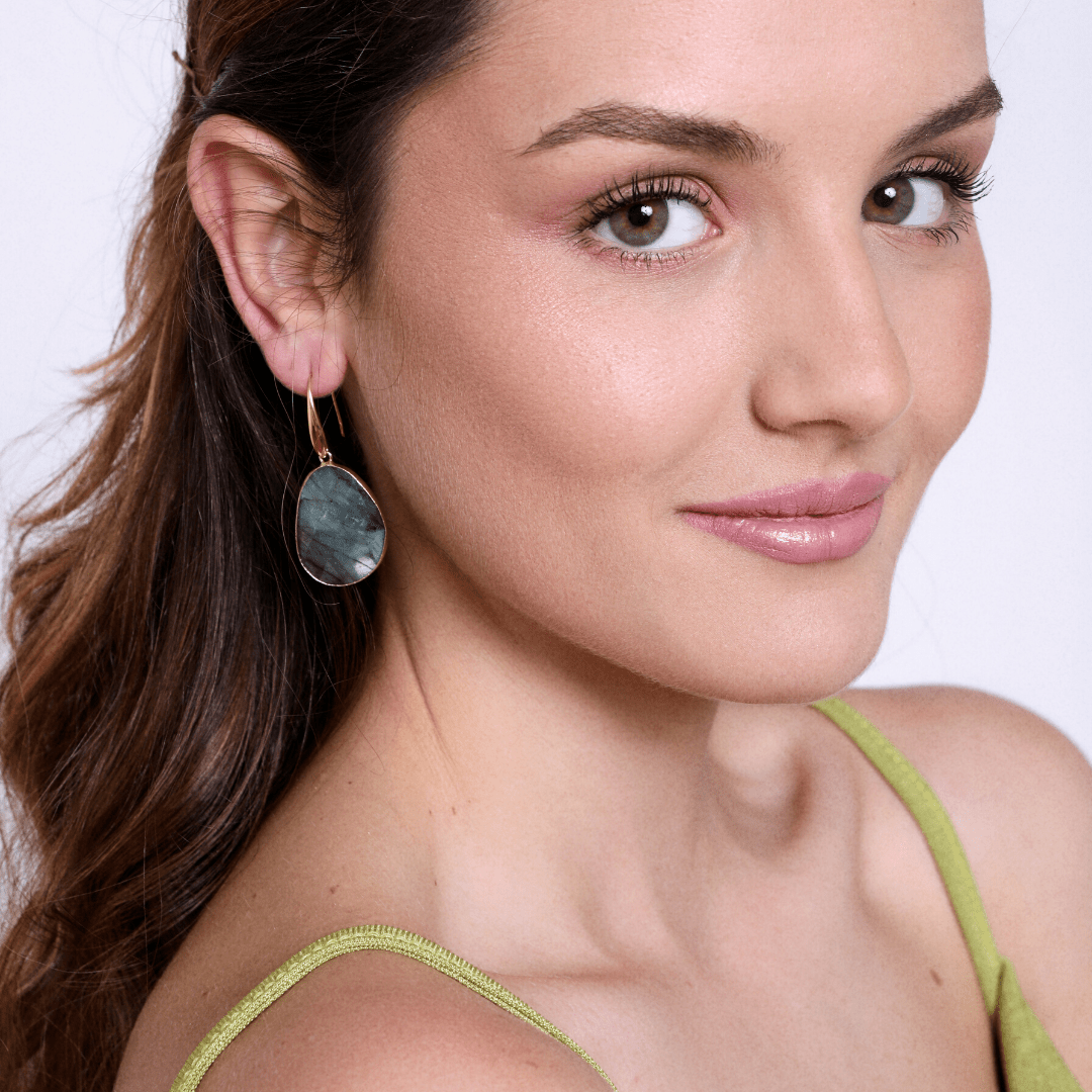 Labradorite Dream - Boucles pendantes en pierre naturelle