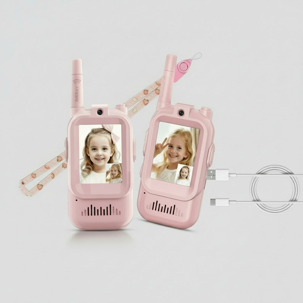 Talkies Walkies Vidéo Enfants | Communication Interactif avec Portée Longue | Durable et Amusant pour Aventures Extérieures 2