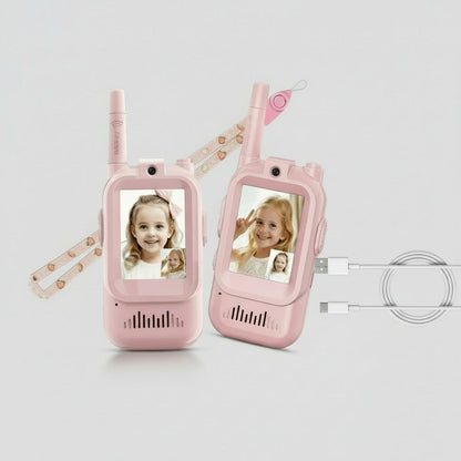 Talkies Walkies Vidéo Enfants | Communication Interactif avec Portée Longue | Durable et Amusant pour Aventures Extérieures 2