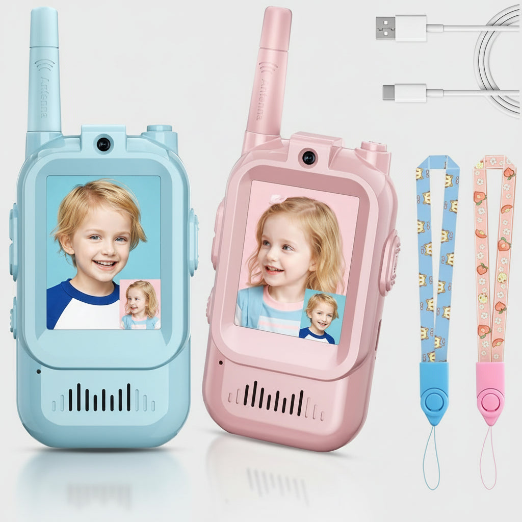 Talkies Walkies Vidéo Enfants | Communication Interactif avec Portée Longue | Durable et Amusant pour Aventures Extérieures 3