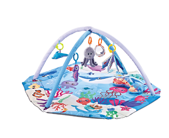 Tapis de Jeu Multifonctionnel 8 en 1 avec Jouets Sensoriels Détachables | Tapis en Mousse Douce pour le Développement Précoce 3
