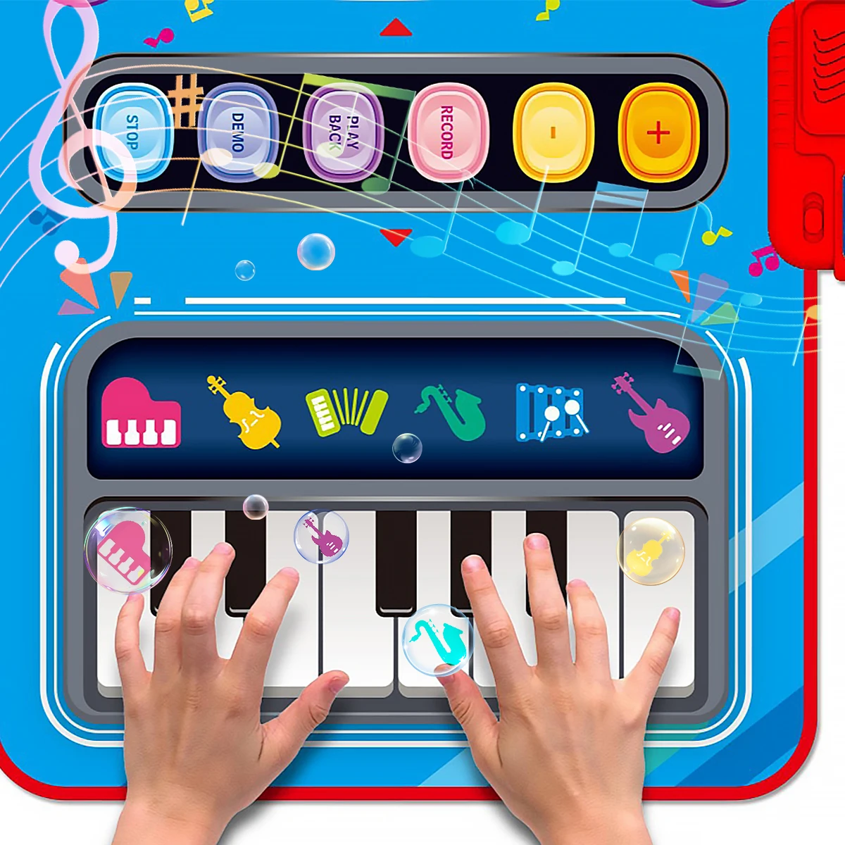 Tapis de Jeu Musical Interactif avec 5 Instruments | Développe la Créativité et la Motricité des Enfants 4