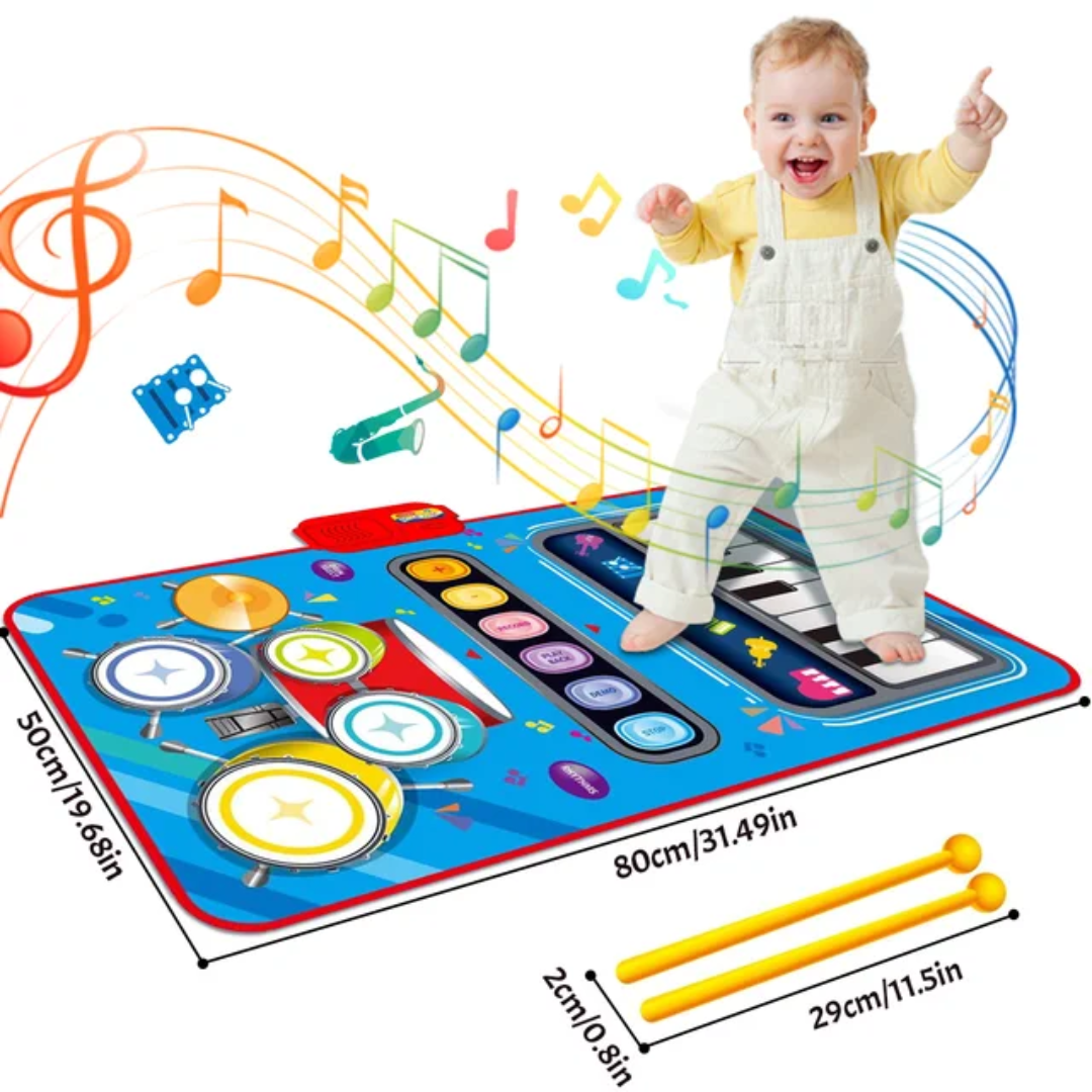 Tapis de Jeu Musical Interactif avec 5 Instruments | Développe la Créativité et la Motricité des Enfants 5