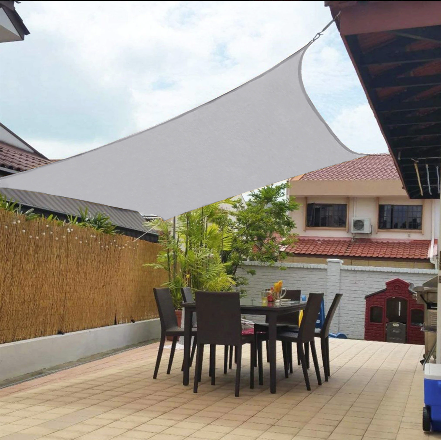 Toile d'Ombrage Luxe | Tissu Résistant à l'Eau avec Protection UV | Idéal pour Jardin et Terrasse 7