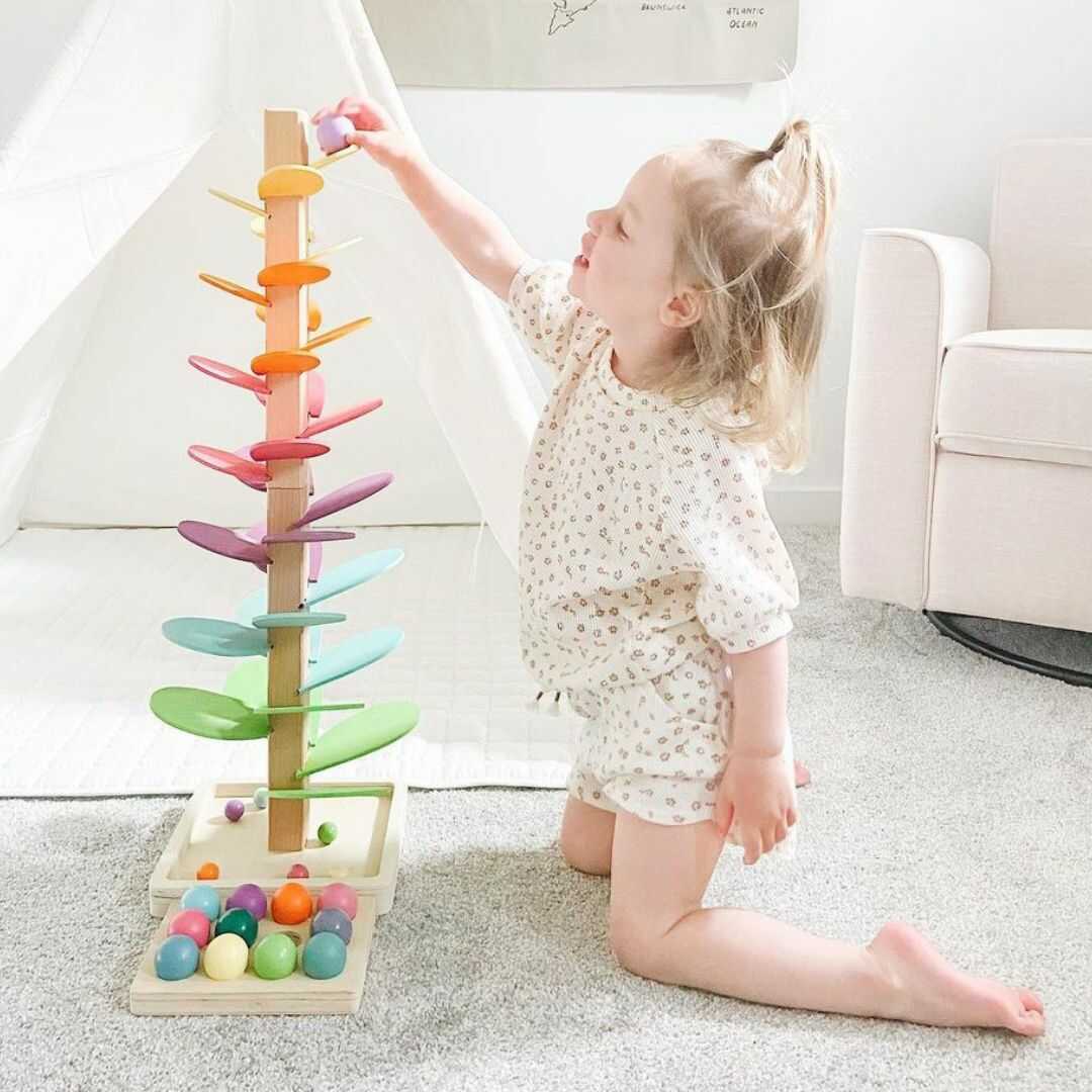 Tour Sonore Arc-en-Ciel | Jeux Sensoriel en Bois avec Sons Enchanteurs | Développement Cognitif pour Enfants 1