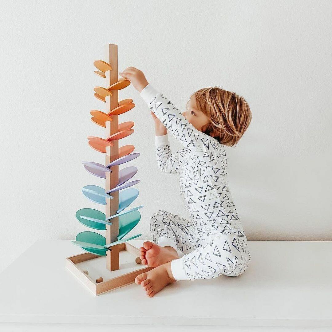 Tour Sonore Arc-en-Ciel | Jeux Sensoriel en Bois avec Sons Enchanteurs | Développement Cognitif pour Enfants 3