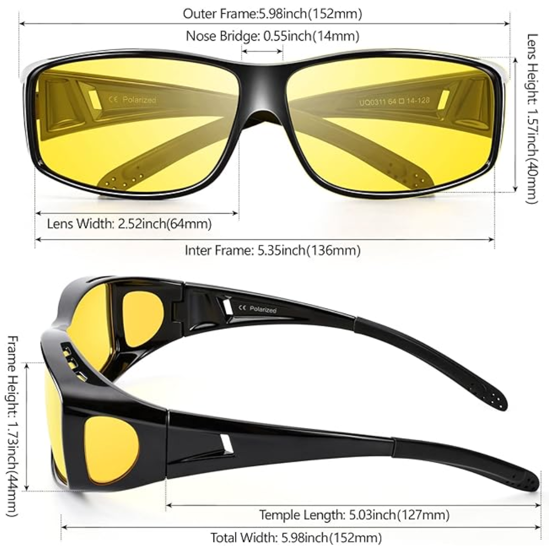 NightVision - Lunettes Polarisées pour Conduite Nuit