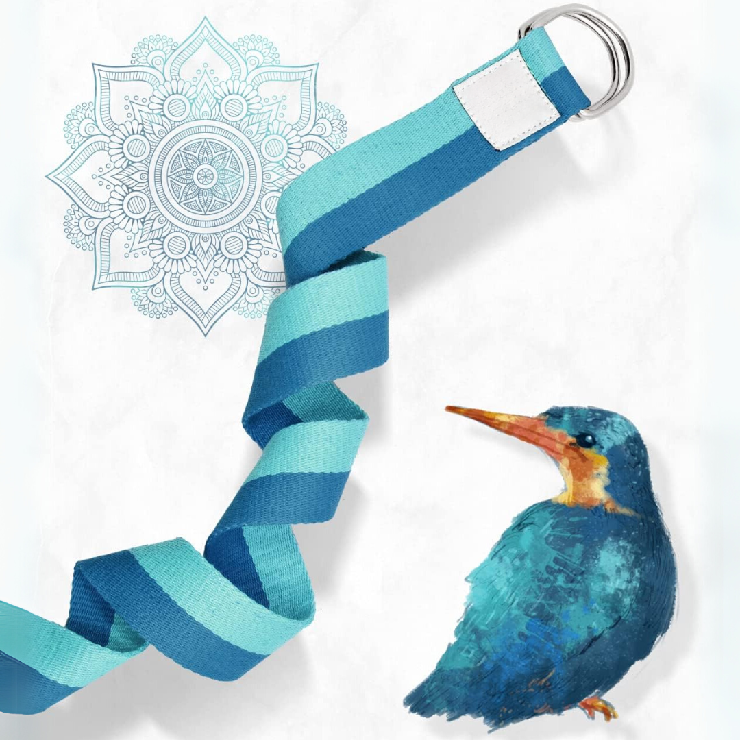 FlexFit – Sangle de Yoga Réglable avec Anneau en D