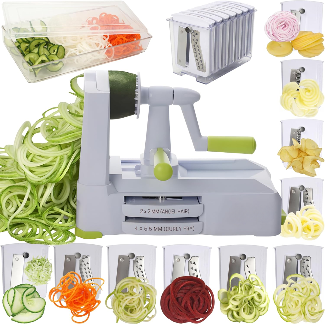 SpiralSlice – Spiraliseur Légumes Robuste 5 Pièces