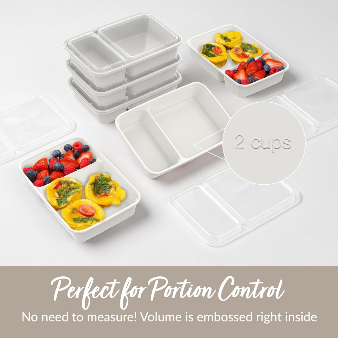 EcoBox - Set Boîtes Alimentaires 2 Compartiments