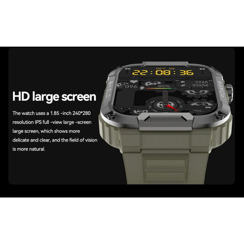 ForceGuard Watch - Smartwatch Qualité Militaire IP68