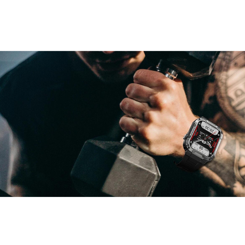 ForceGuard Watch - Smartwatch Militaire Durable IP68