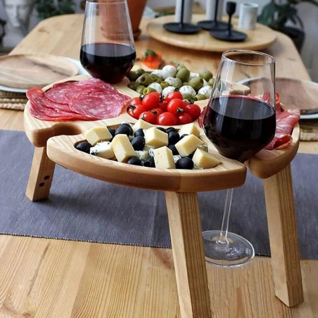 CheeseBoard Delights – Planche Pique-Nique en Bois