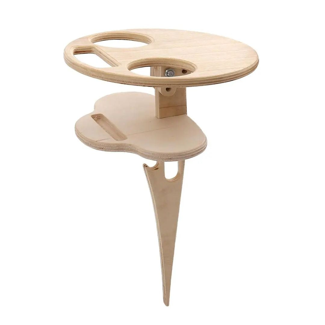 WineGlow Table - Double Table de Vin Portable