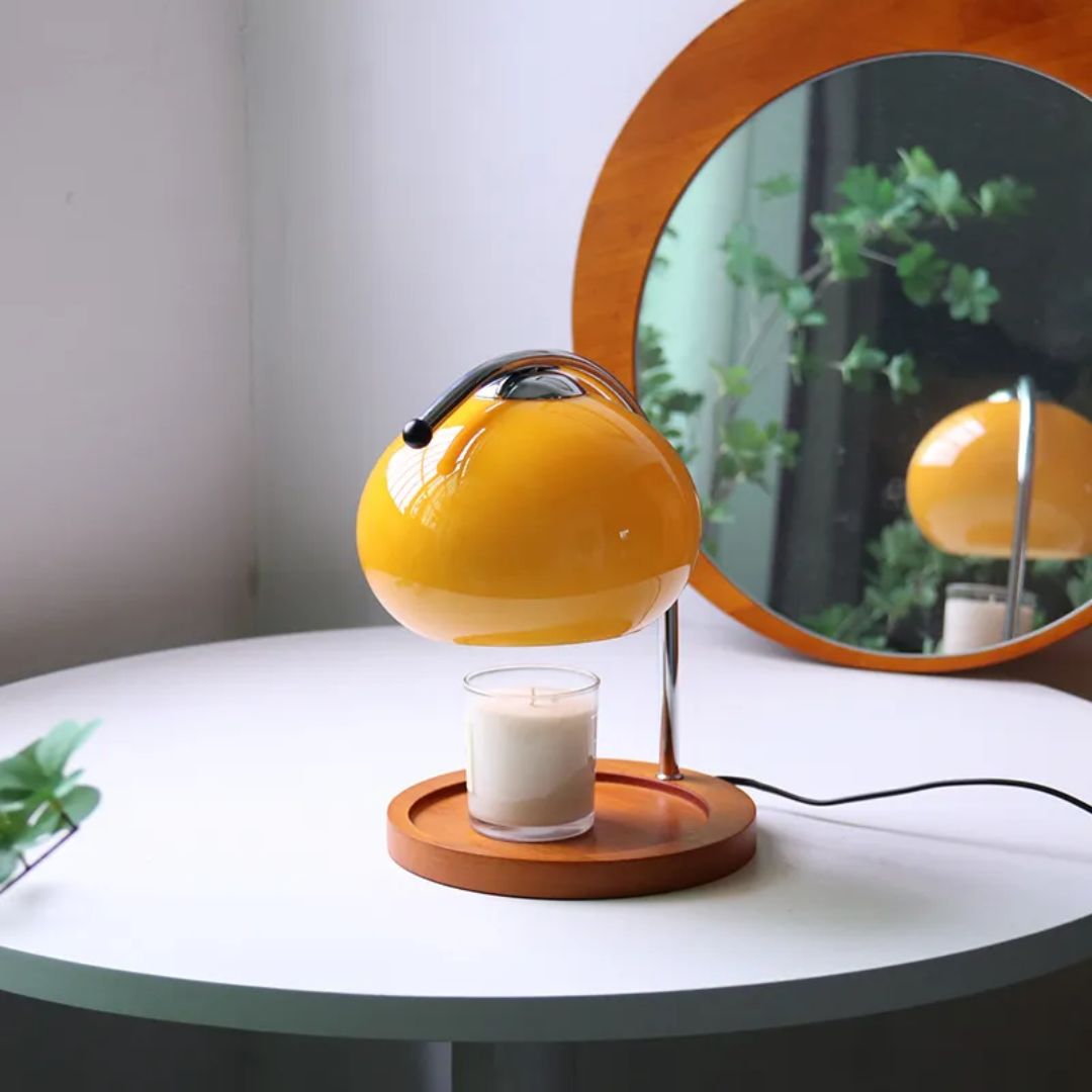 Alyssa Retro Table Lamp - Lampe Verre Élégante
