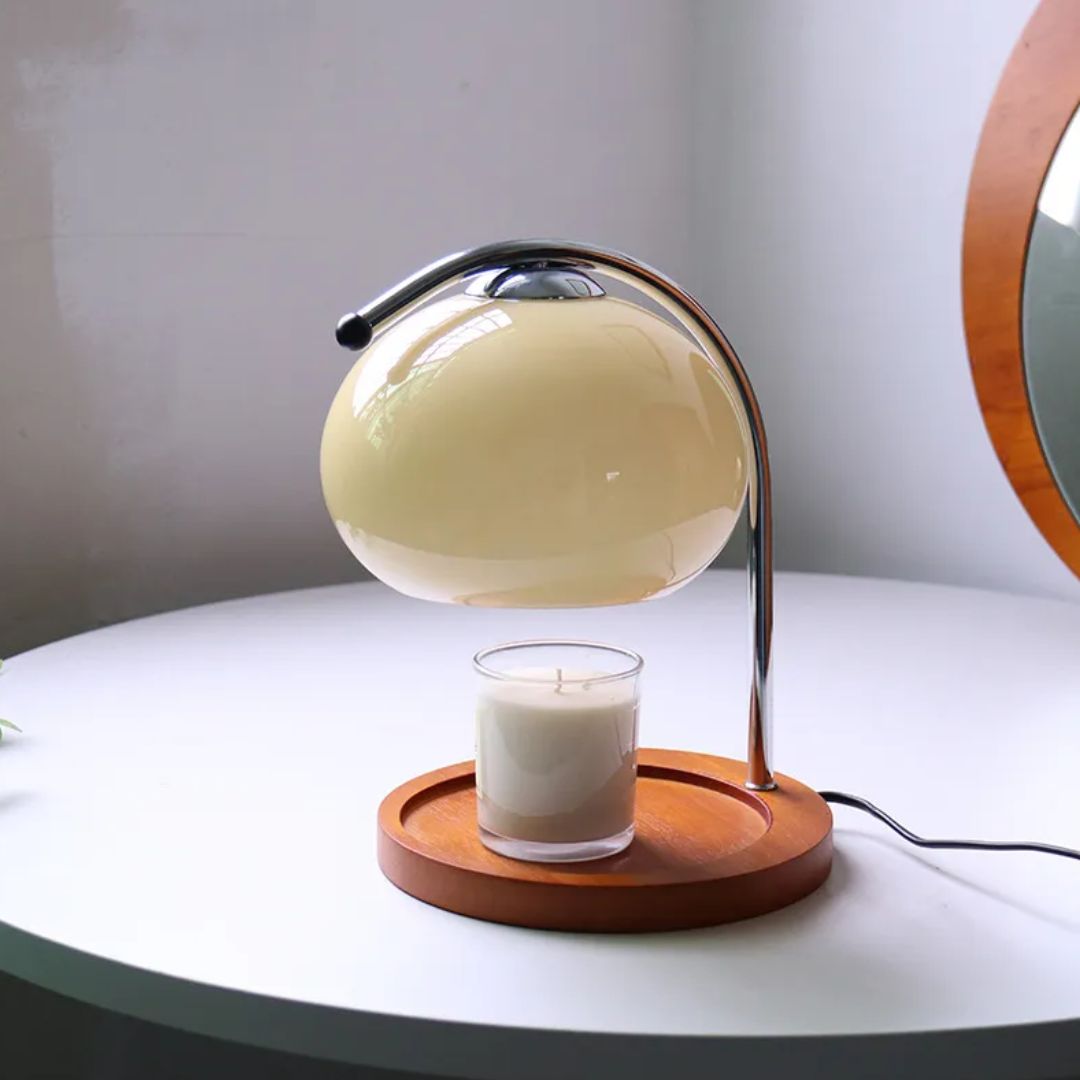 Alyssa Retro Table Lamp - Lampe Verre Élégante