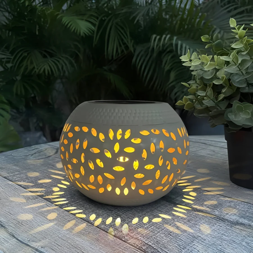 LumoPattern Solar Lamp - Éclairage Jardin Tachété