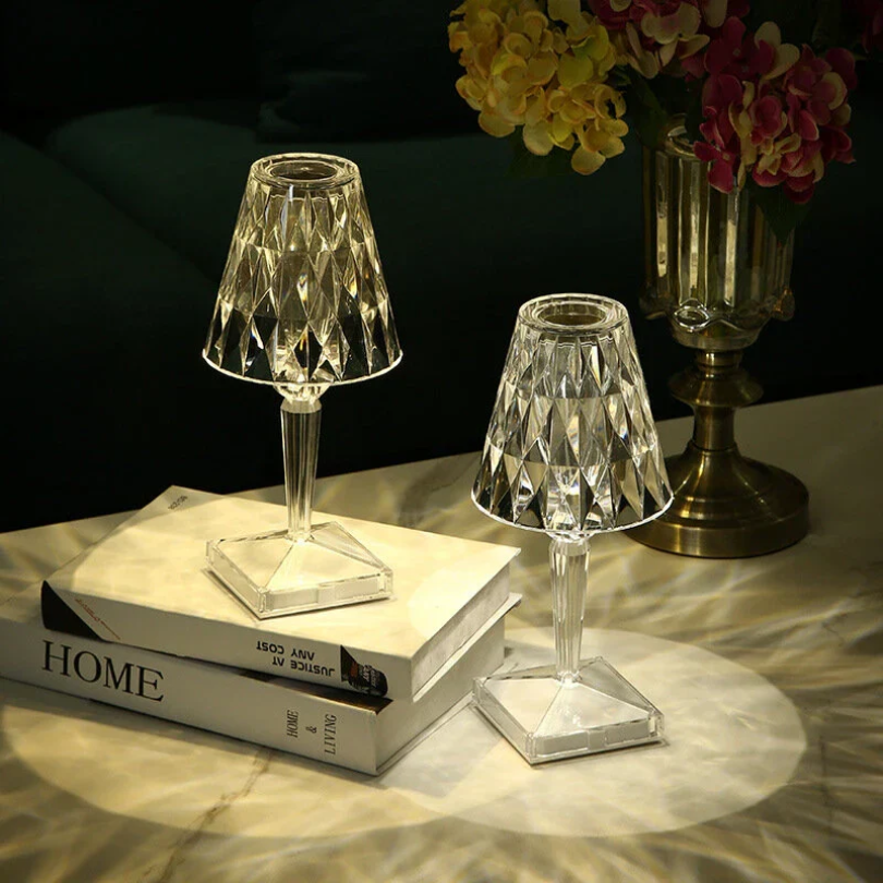 CrystalLuxe Table Lamp - Lampe Cristal Élégante
