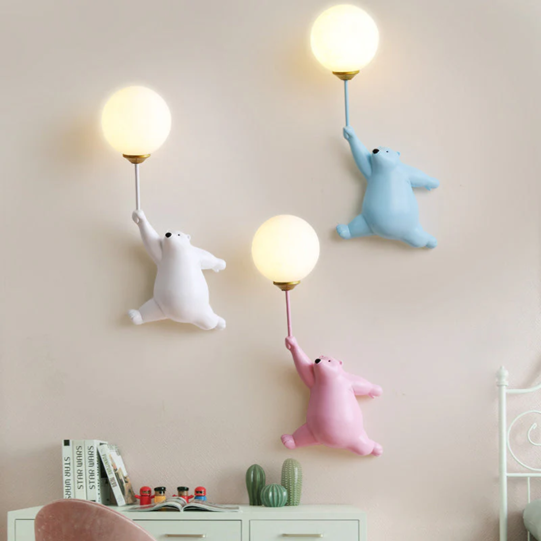 TeddyGlow - Applique Murale LED Stylée pour Mur