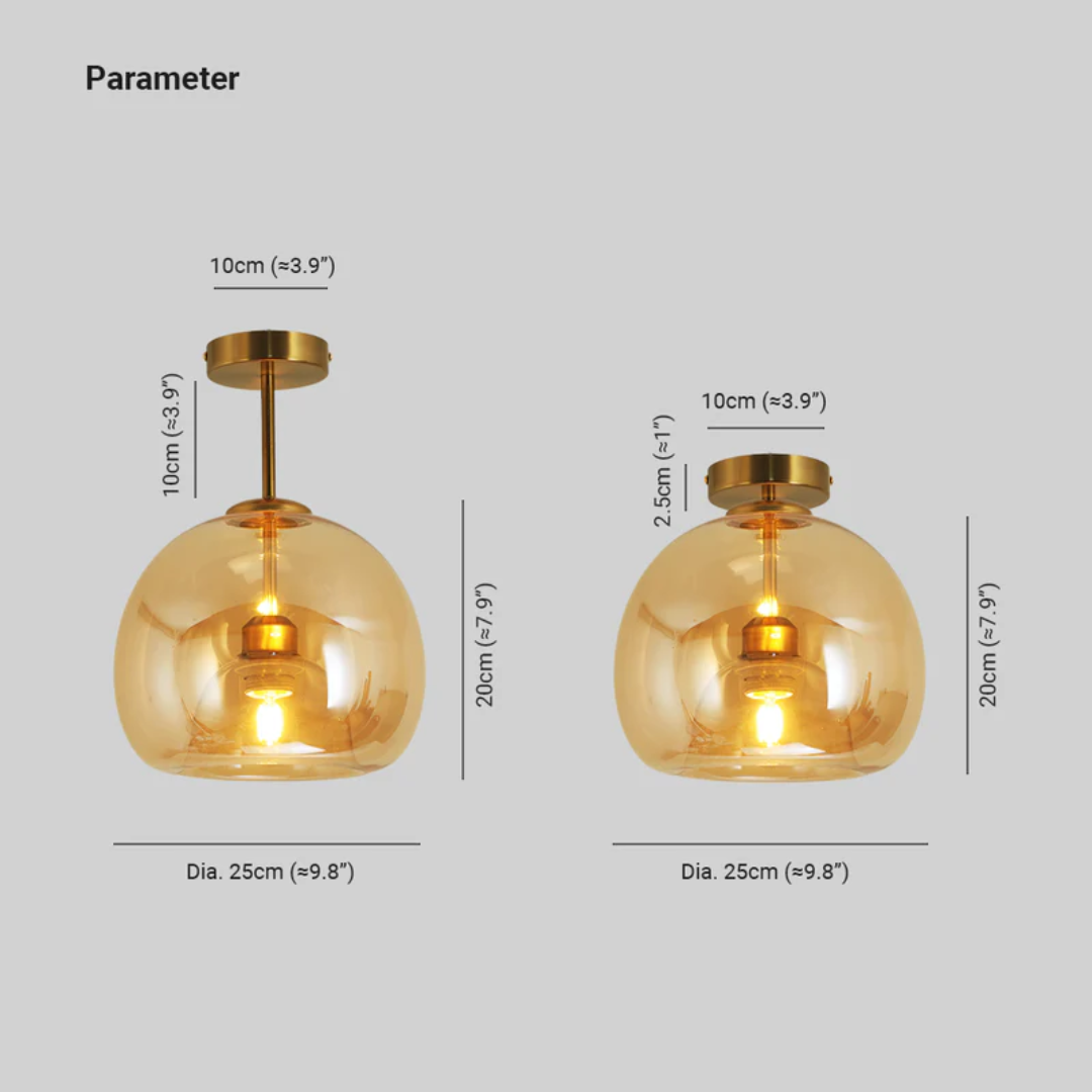 AureliaGlow - Plafonnier LED rond au design moderne