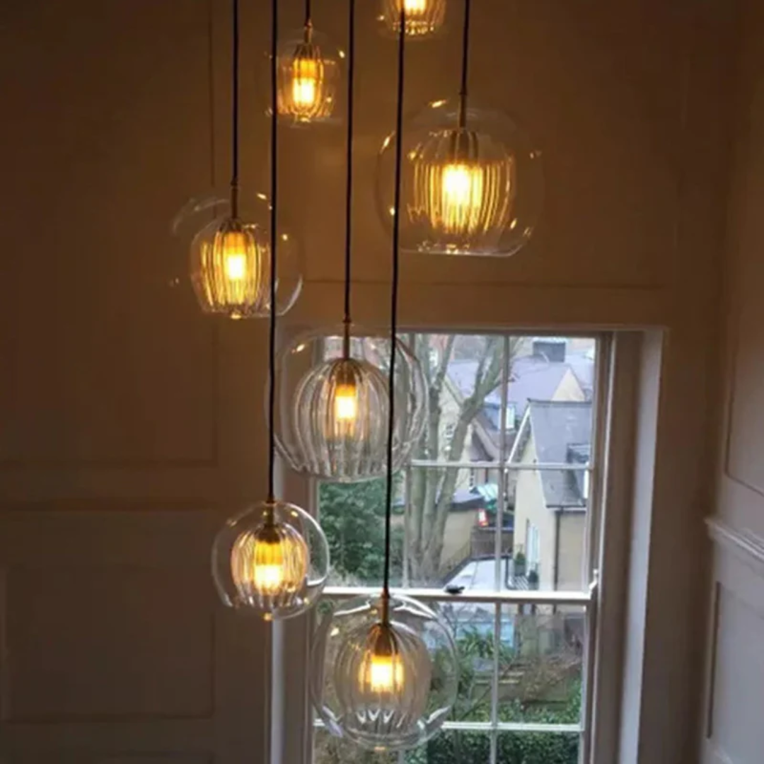 AuroraSphere - Élégante Suspension Sphérique LED