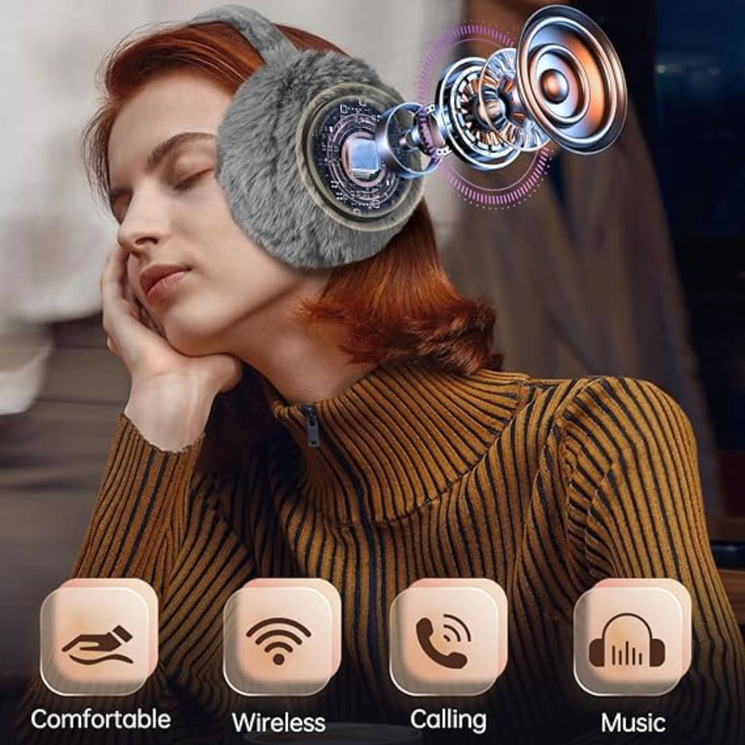 CozyGrooves - Cache-Oreilles Bluetooth Chauds Hiver