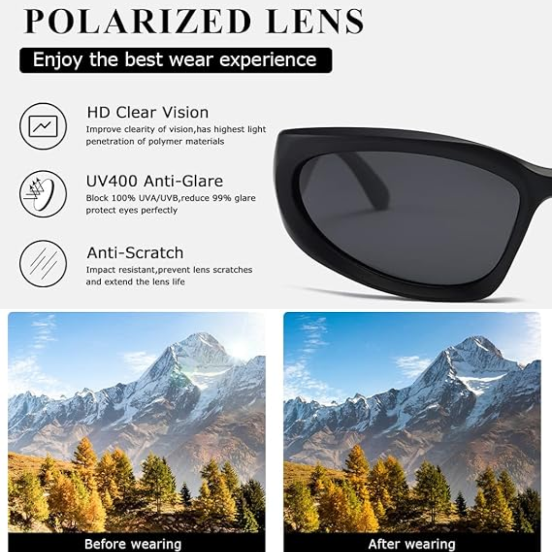 SwiftWrap - Lunettes de Soleil Sport Polarisées