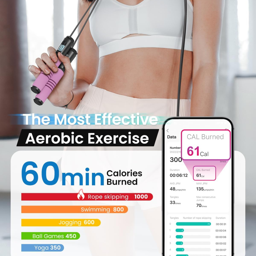 JumpFit - Corde à sauter connectée sans nœud
