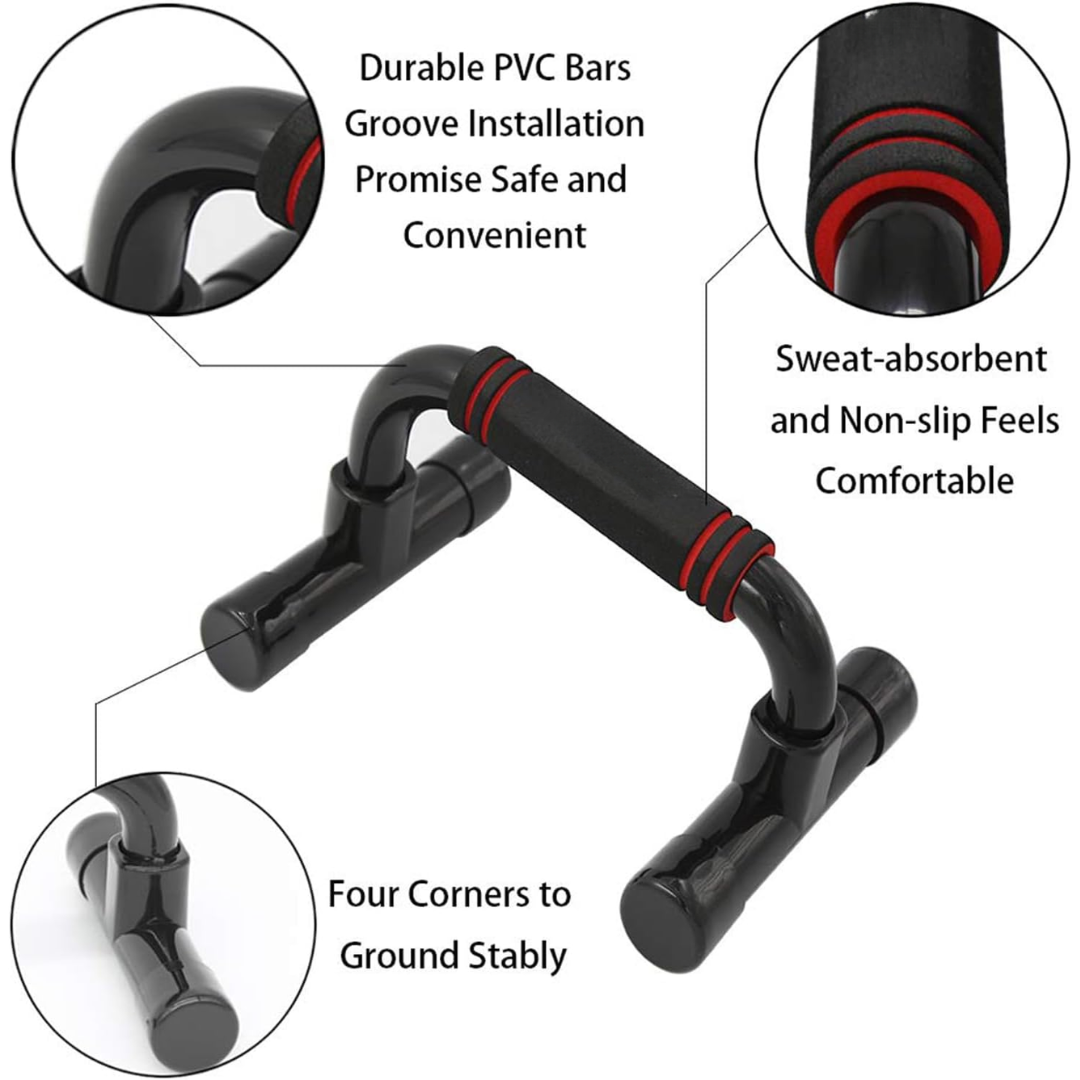 PushMaster - Barres Push-Up Ergonomiques avec Grip