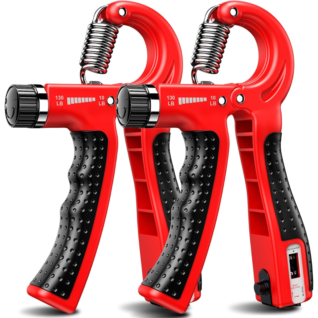 GripMaster - Set Entraîneur de Main Réglable 2-Pack