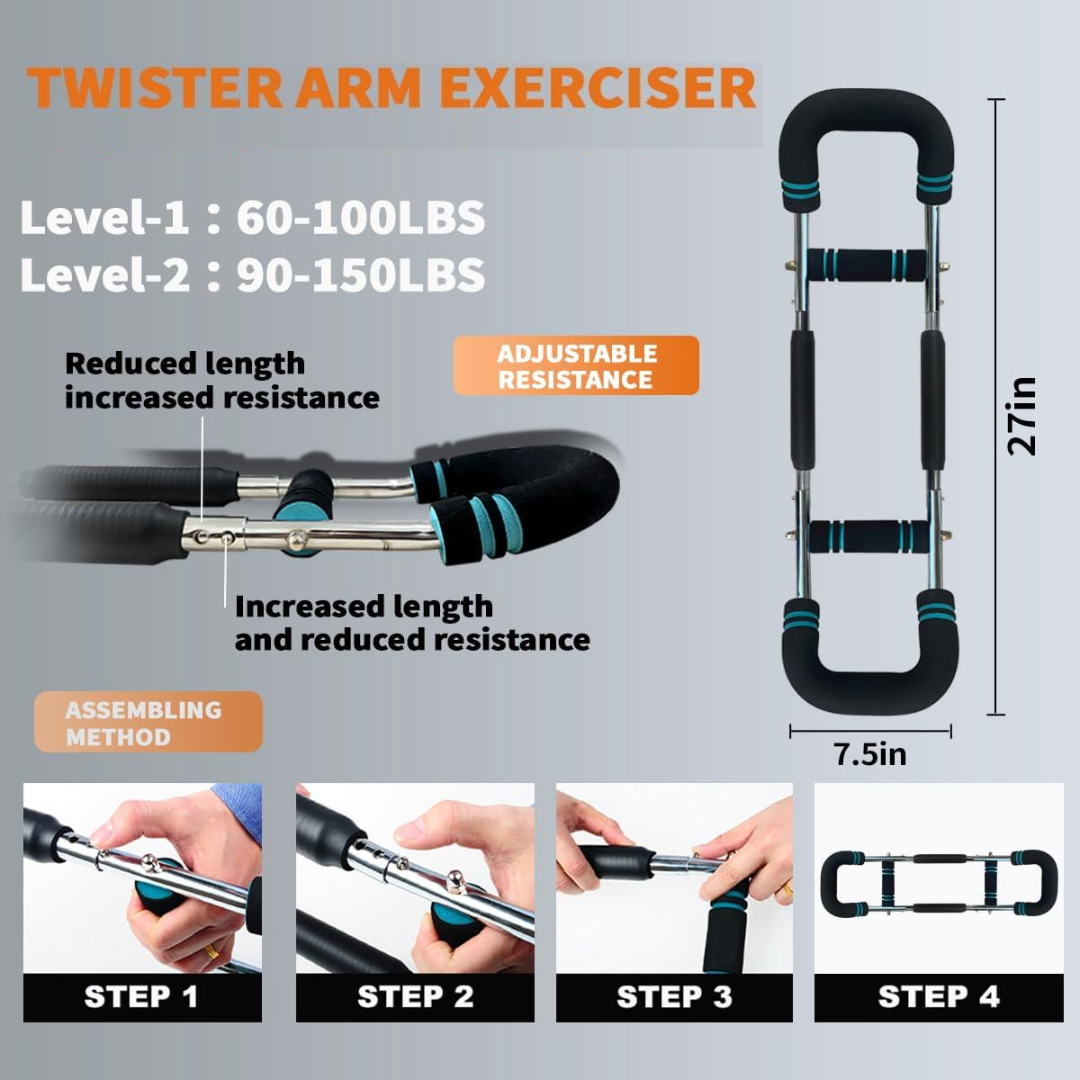 TwisterFlex – Barre d'Entraînement Force et Flexibilité