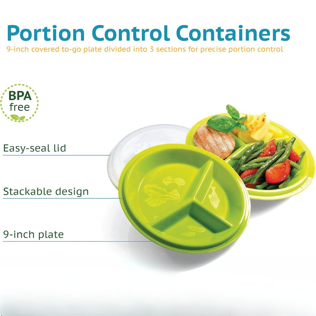PortionMaster - Assiette Contrôle Portion Voyage Pratique