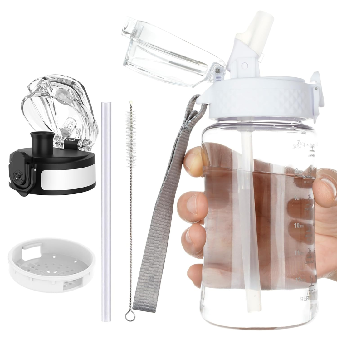 EcoFlow - Gourde Tritan Réutilisable avec Paille