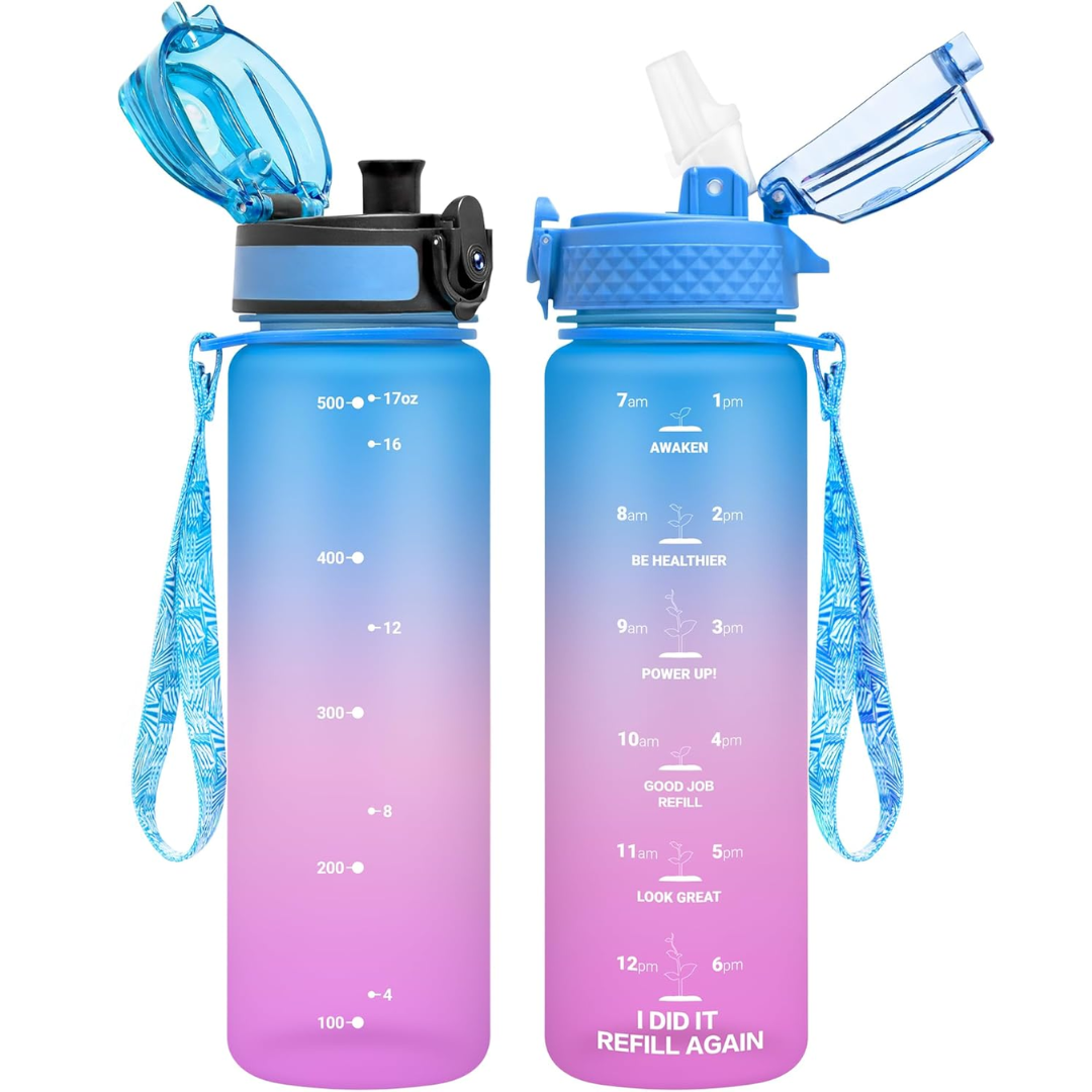 EcoFlow - Gourde Tritan Réutilisable avec Paille
