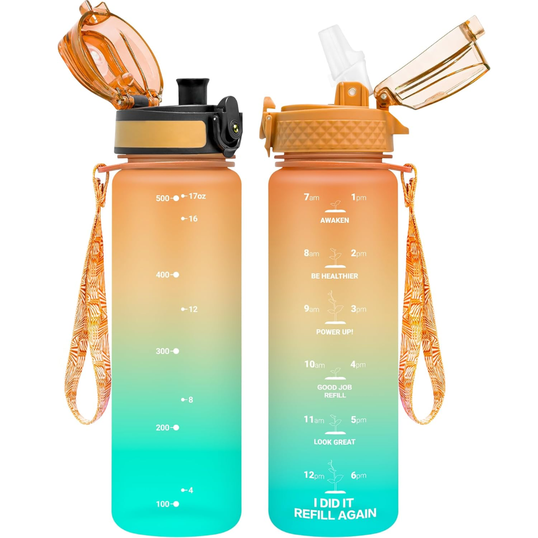 EcoFlow - Gourde Tritan Réutilisable avec Paille