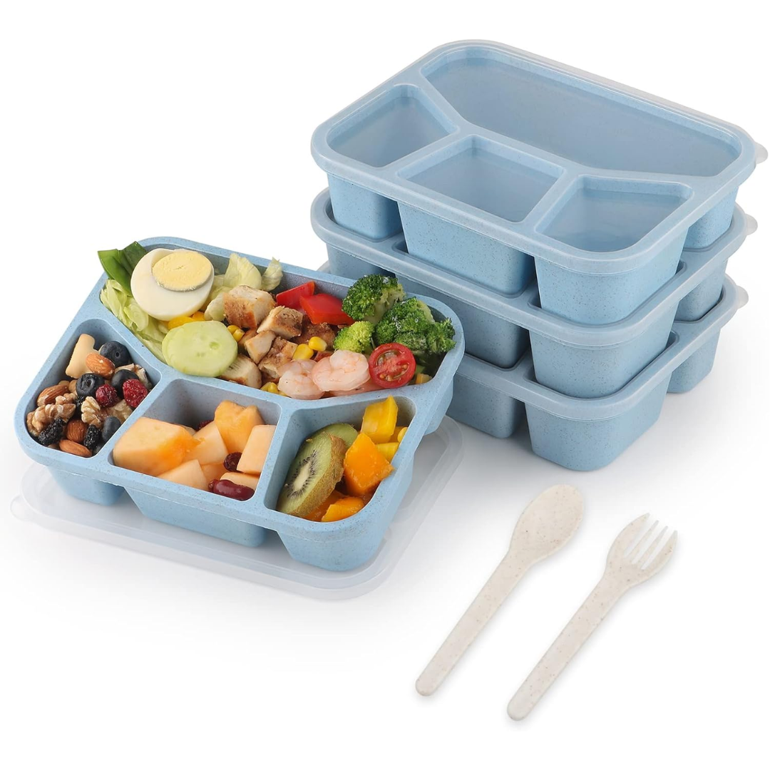 BentoBox – Set de 4 Boîtes Snacks Compartimentées