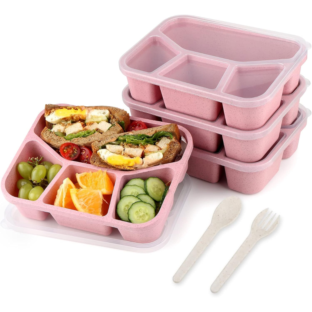 BentoBox – Set de 4 Boîtes Snacks Compartimentées