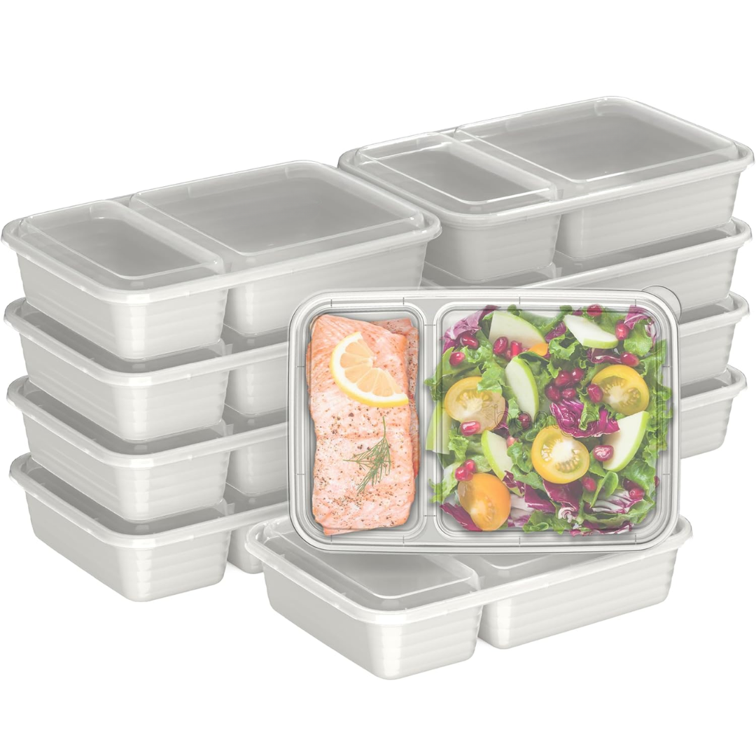 EcoBox - Set Boîtes Alimentaires 2 Compartiments