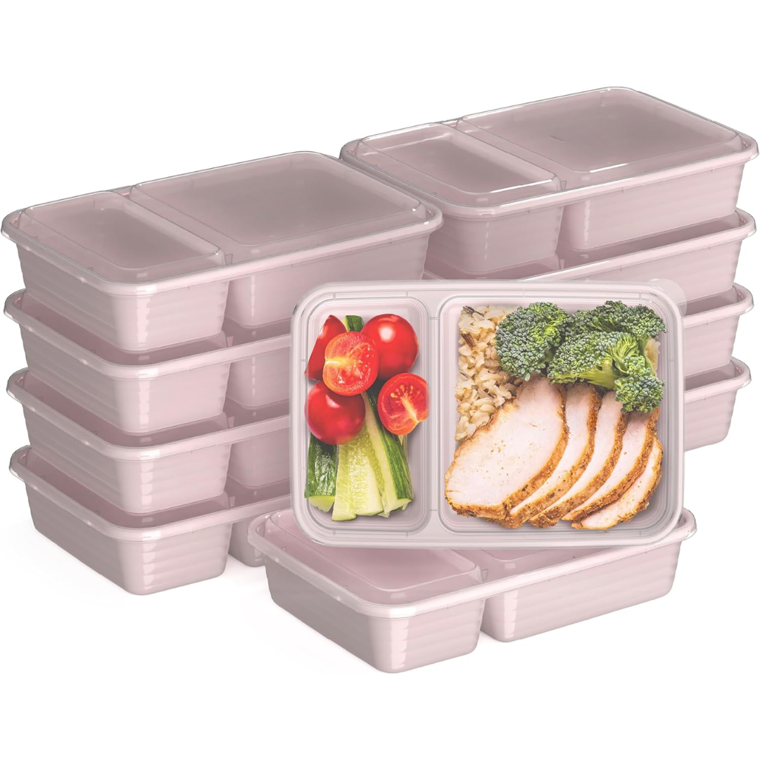 EcoBox - Set Boîtes Alimentaires 2 Compartiments