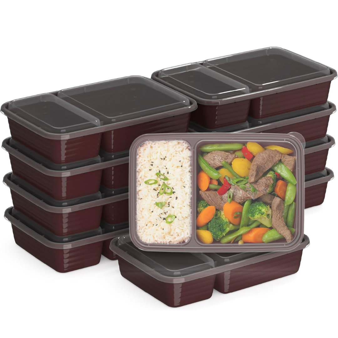 EcoBox - Set Boîtes Alimentaires 2 Compartiments
