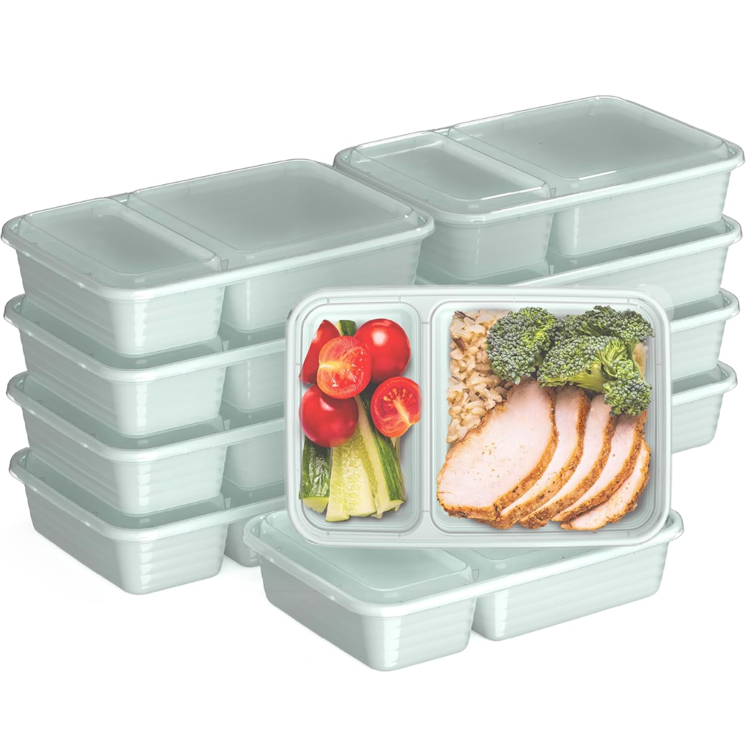 EcoBox - Set Boîtes Alimentaires 2 Compartiments
