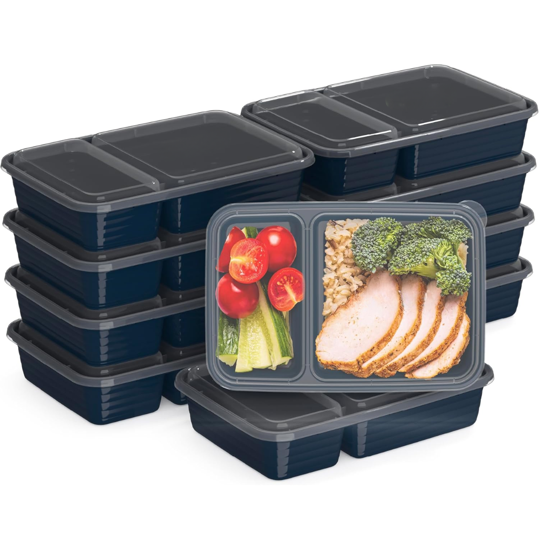 EcoBox - Set Boîtes Alimentaires 2 Compartiments