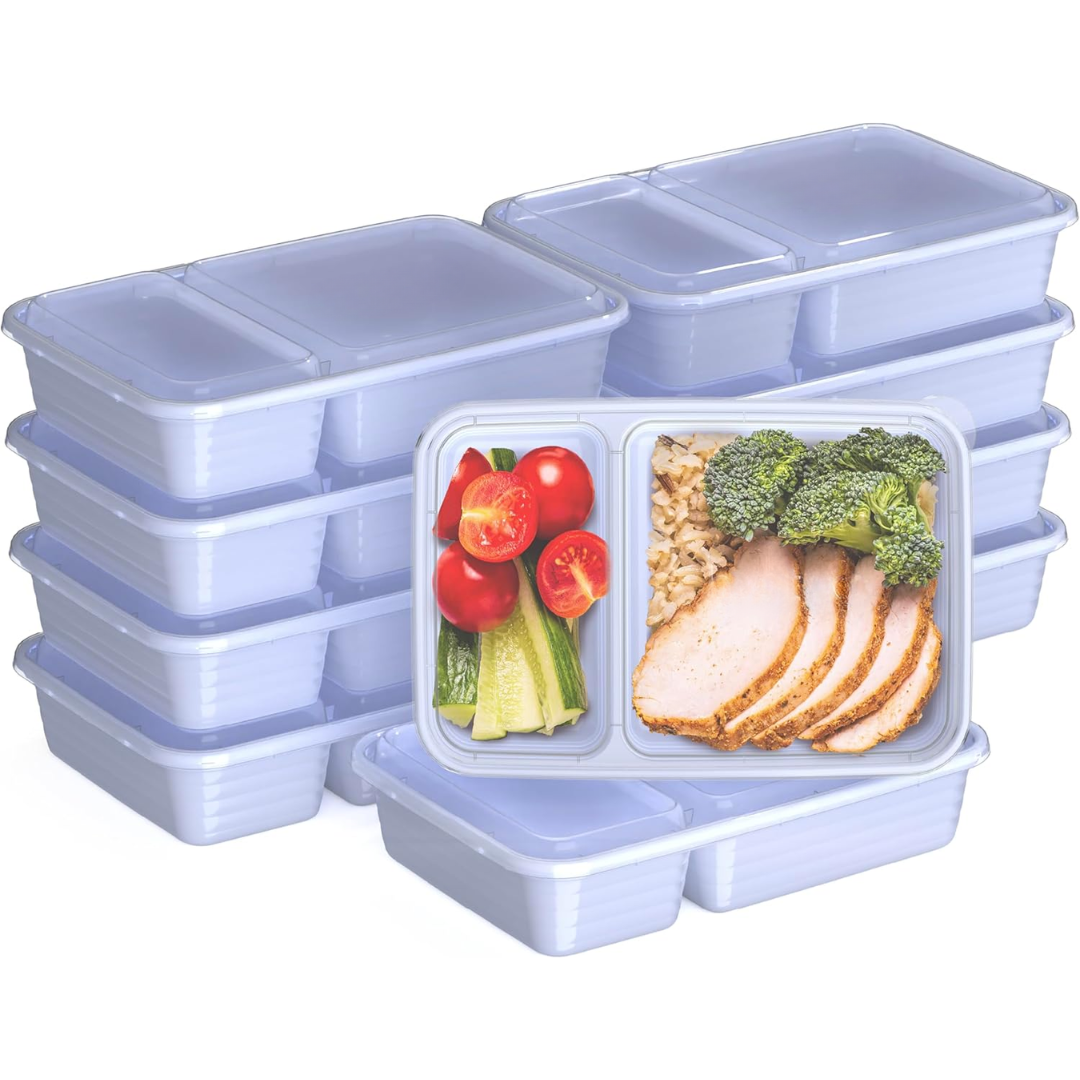EcoBox - Set Boîtes Alimentaires 2 Compartiments