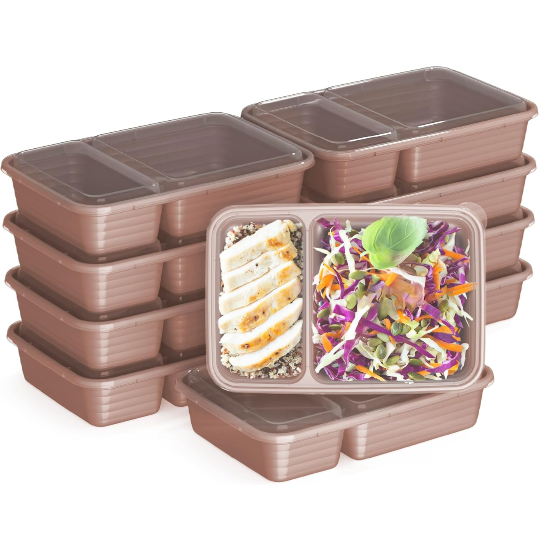 EcoBox - Set Boîtes Alimentaires 2 Compartiments