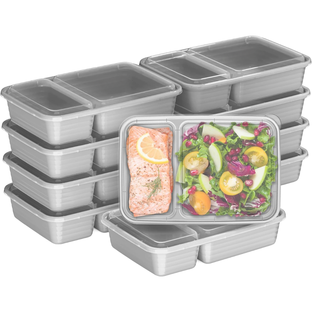 EcoBox - Set Boîtes Alimentaires 2 Compartiments