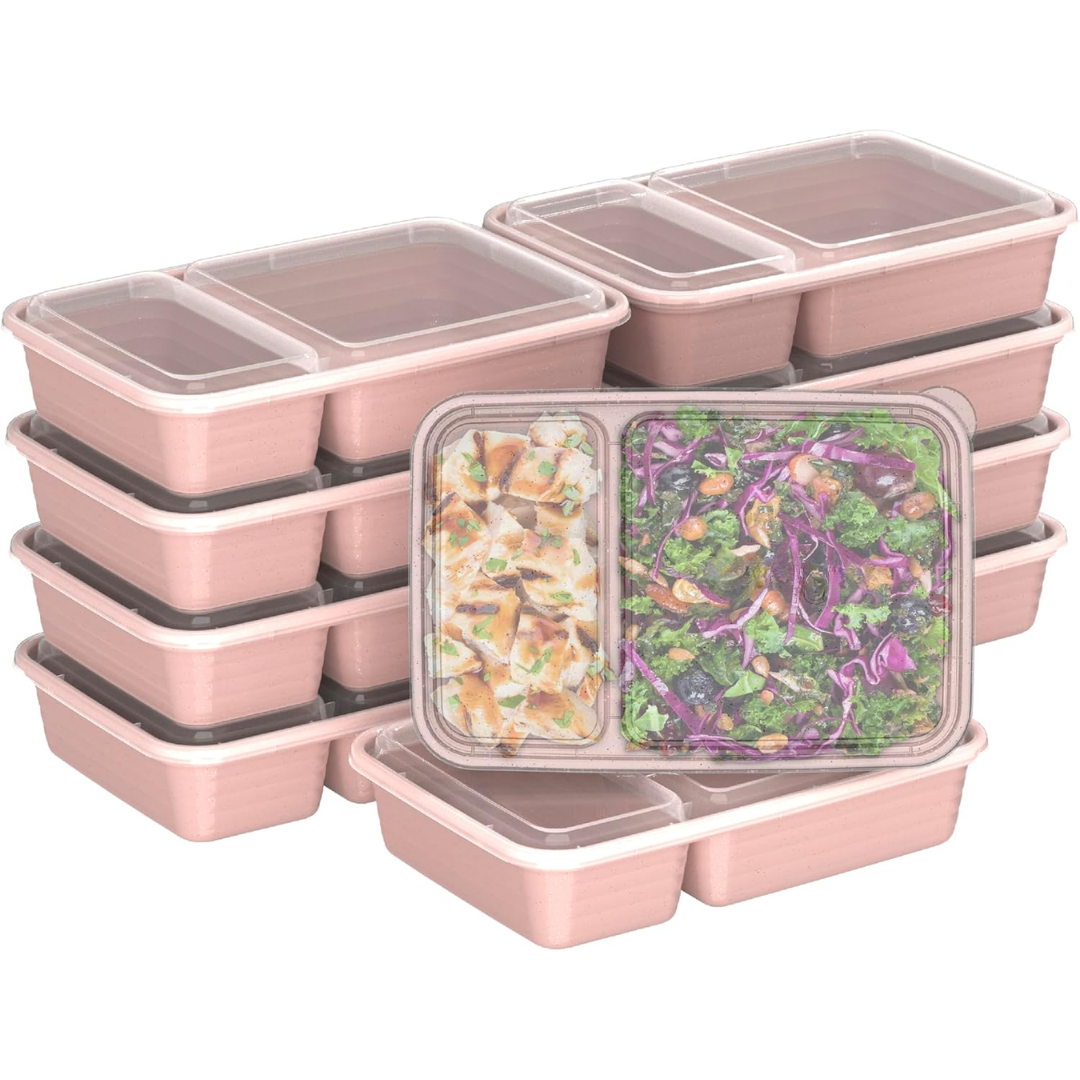 EcoBox - Set Boîtes Alimentaires 2 Compartiments